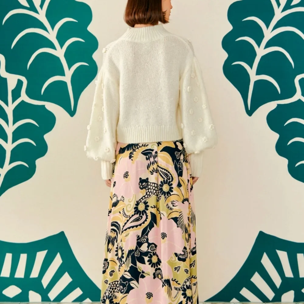 FARM Rio Cream Cowl Neck Sweater - Picture 12 of 15